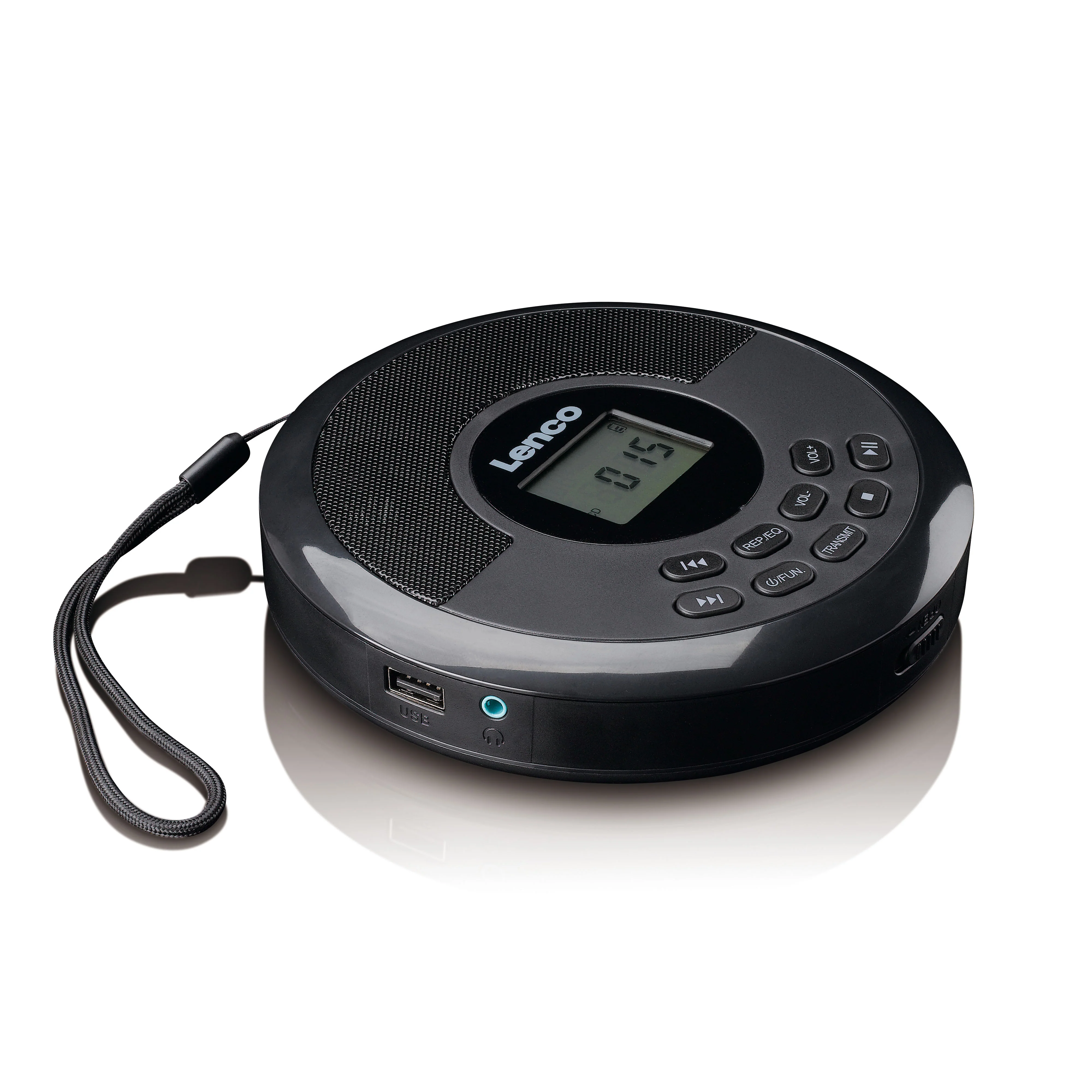 Lenco CD-340BK - Draagbare CD-/MP3-speler met Bluetooth en ingebouwde speakers - Zwart - Image 3