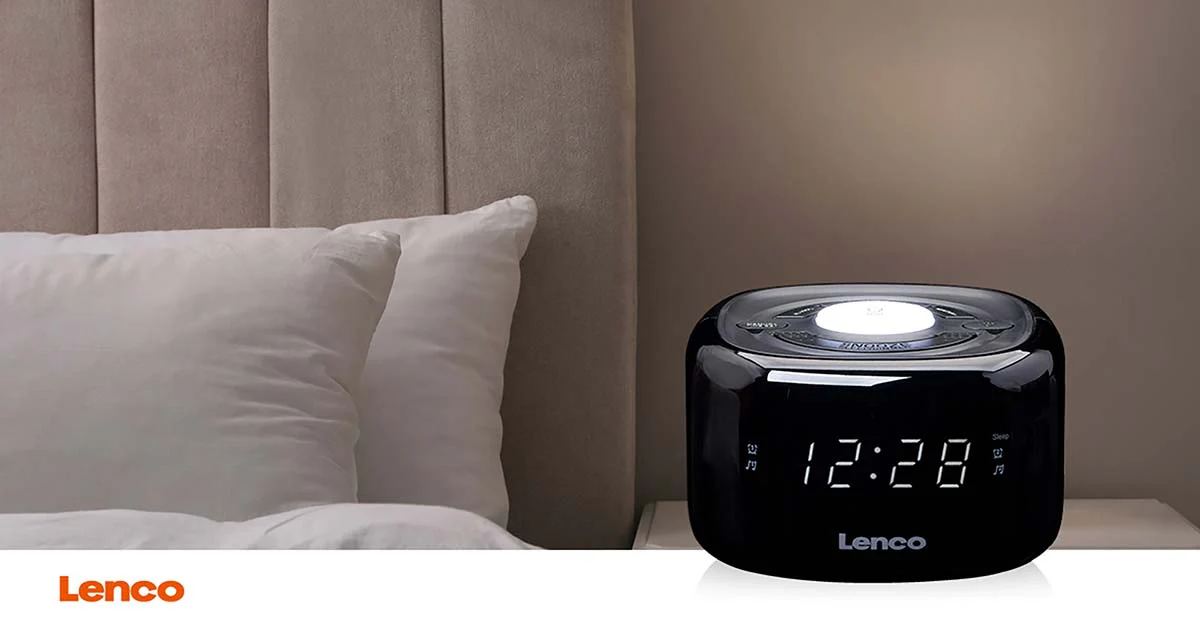 LENCO CR-12BK - FM Wekkerradio met nachtlamp - Zwart - Image 12
