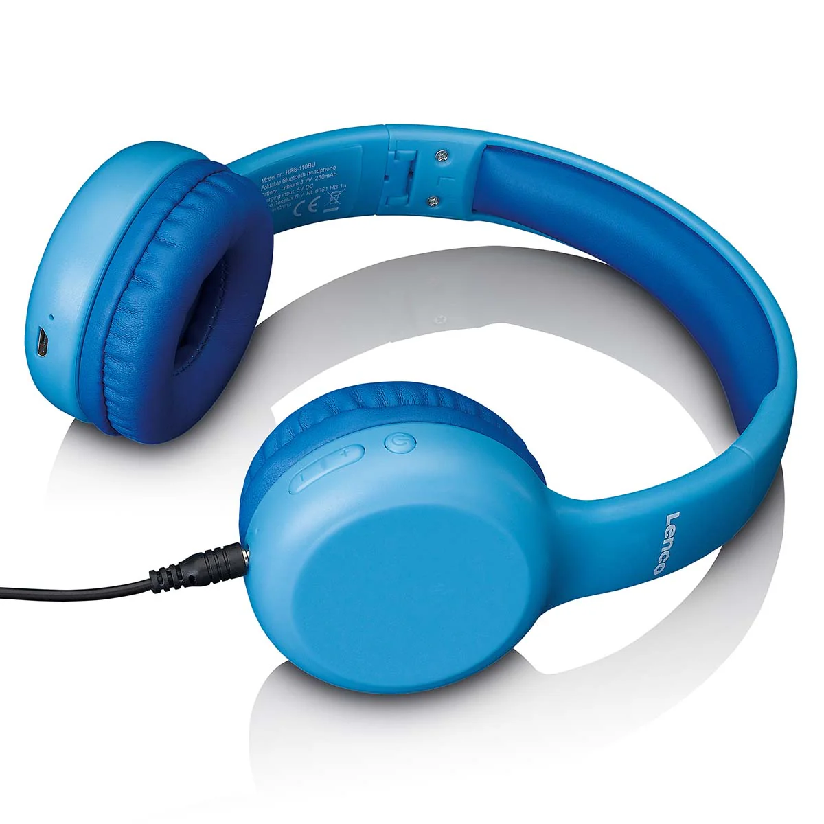 LENCO HPB-110BU - Vouwbare kinder Bluetooth® hoofdtelefoon - Blauw - Image 4