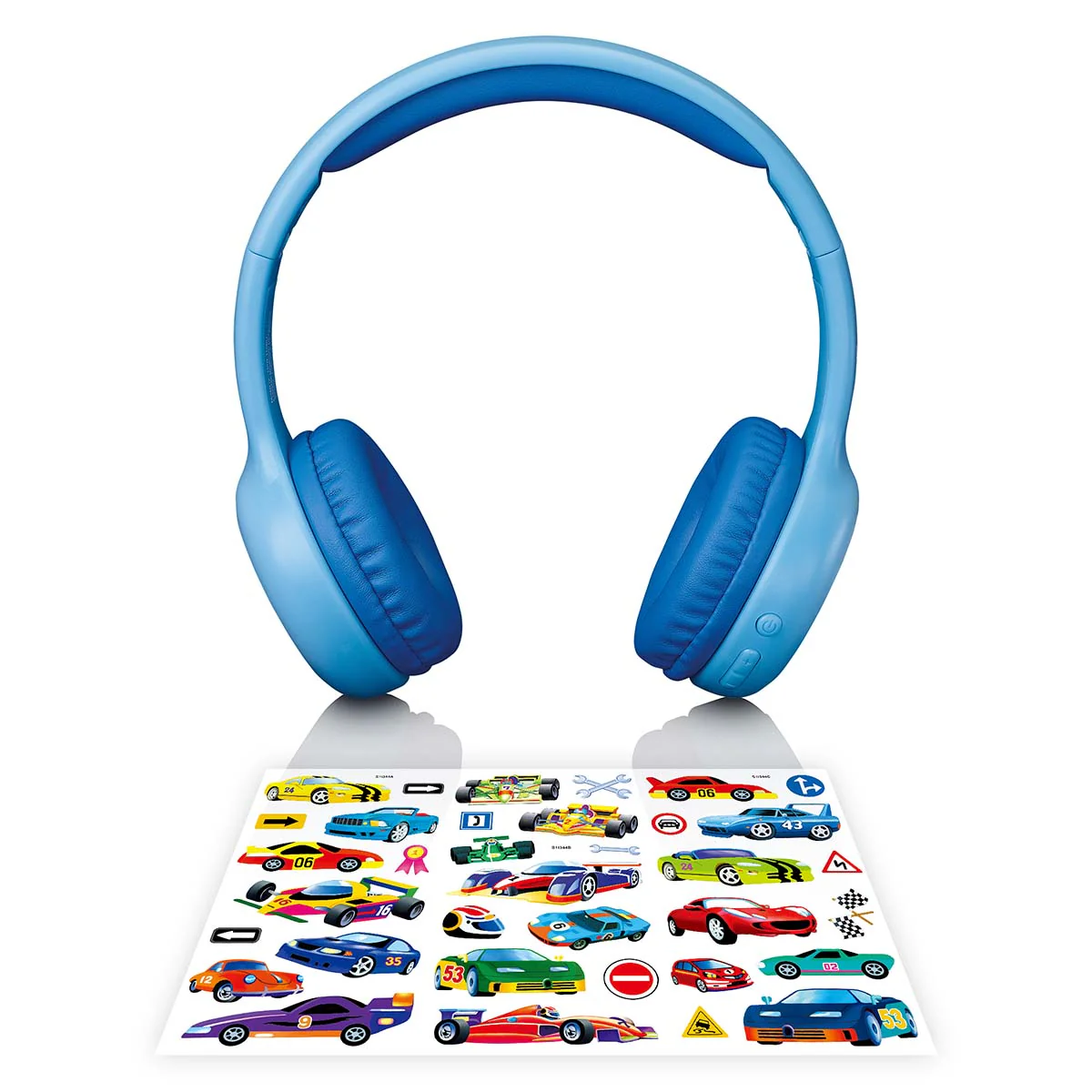LENCO HPB-110BU - Vouwbare kinder Bluetooth® hoofdtelefoon - Blauw - Image 7