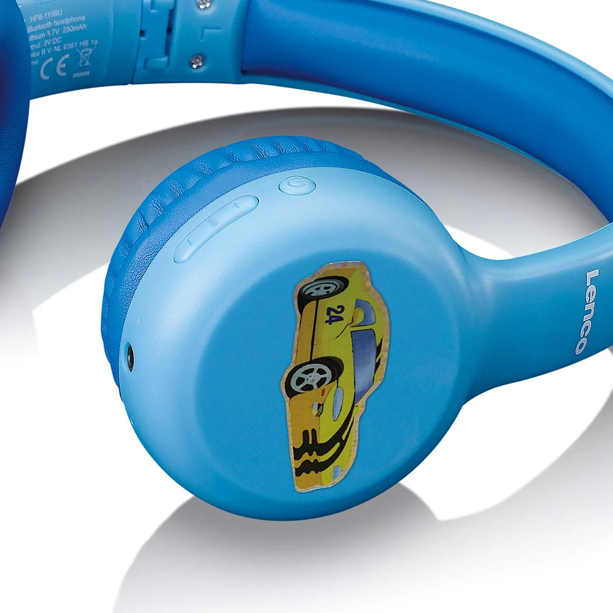 LENCO HPB-110BU - Vouwbare kinder Bluetooth® hoofdtelefoon - Blauw - Image 9