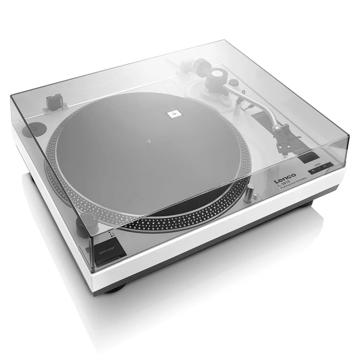 LENCO L-3810WH - Direct aangedreven Platenspeler met USB/PC encoding - Wit - Image 4