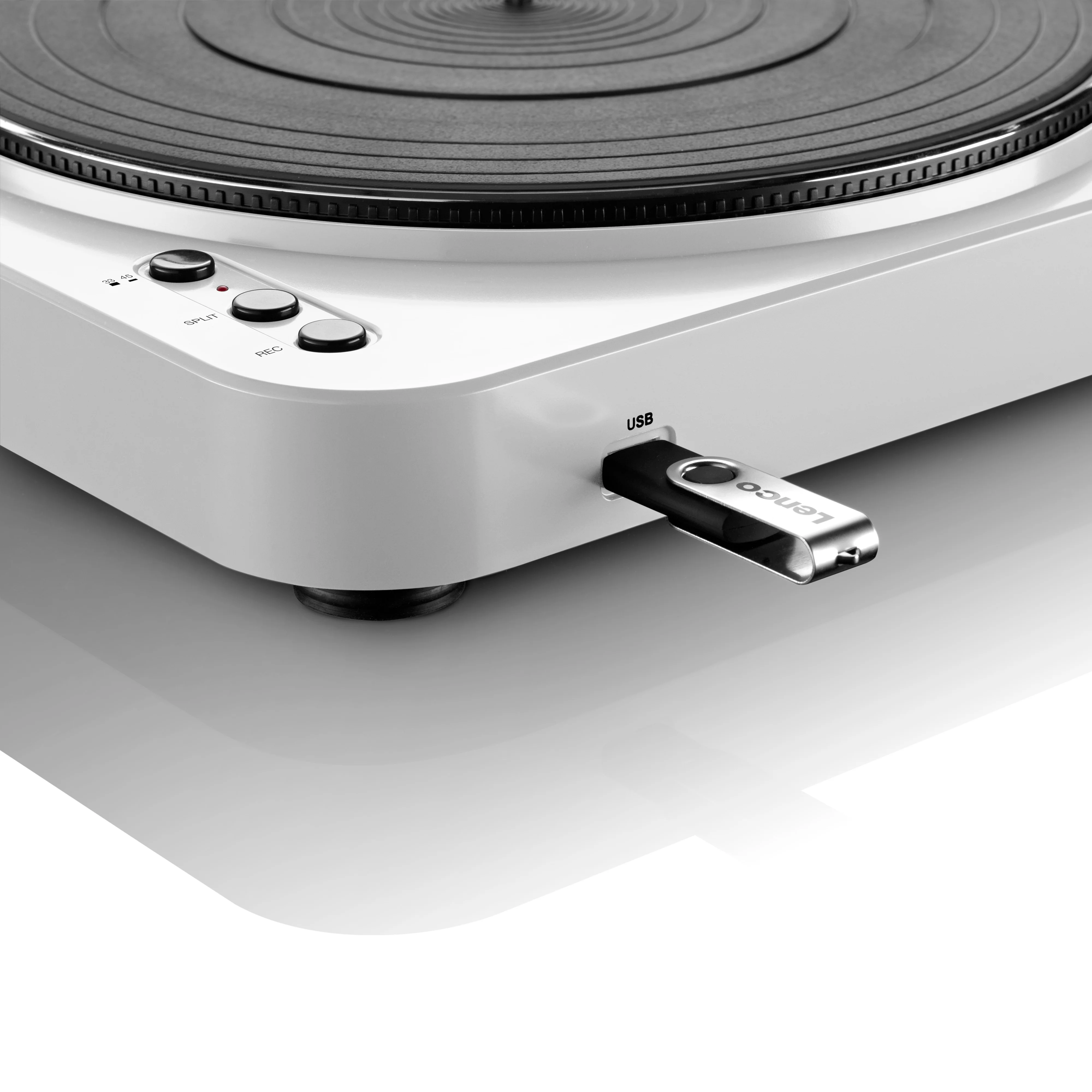 LENCO L-85 White - Platenspeler met USB direct encoding - Wit - Image 5