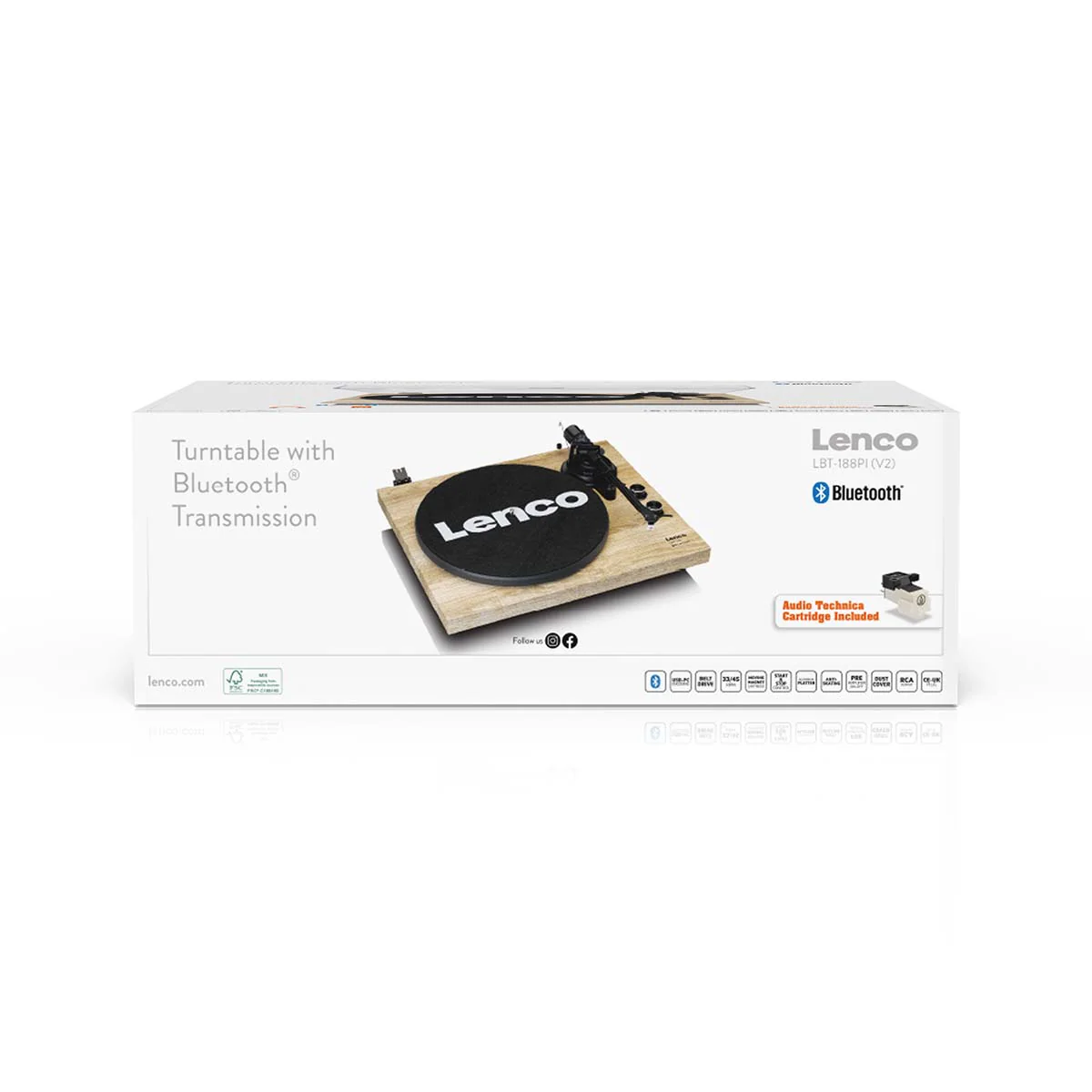 LENCO LBT-188PI - Platenspeler met Bluetooth® transmissie, hout - Image 14