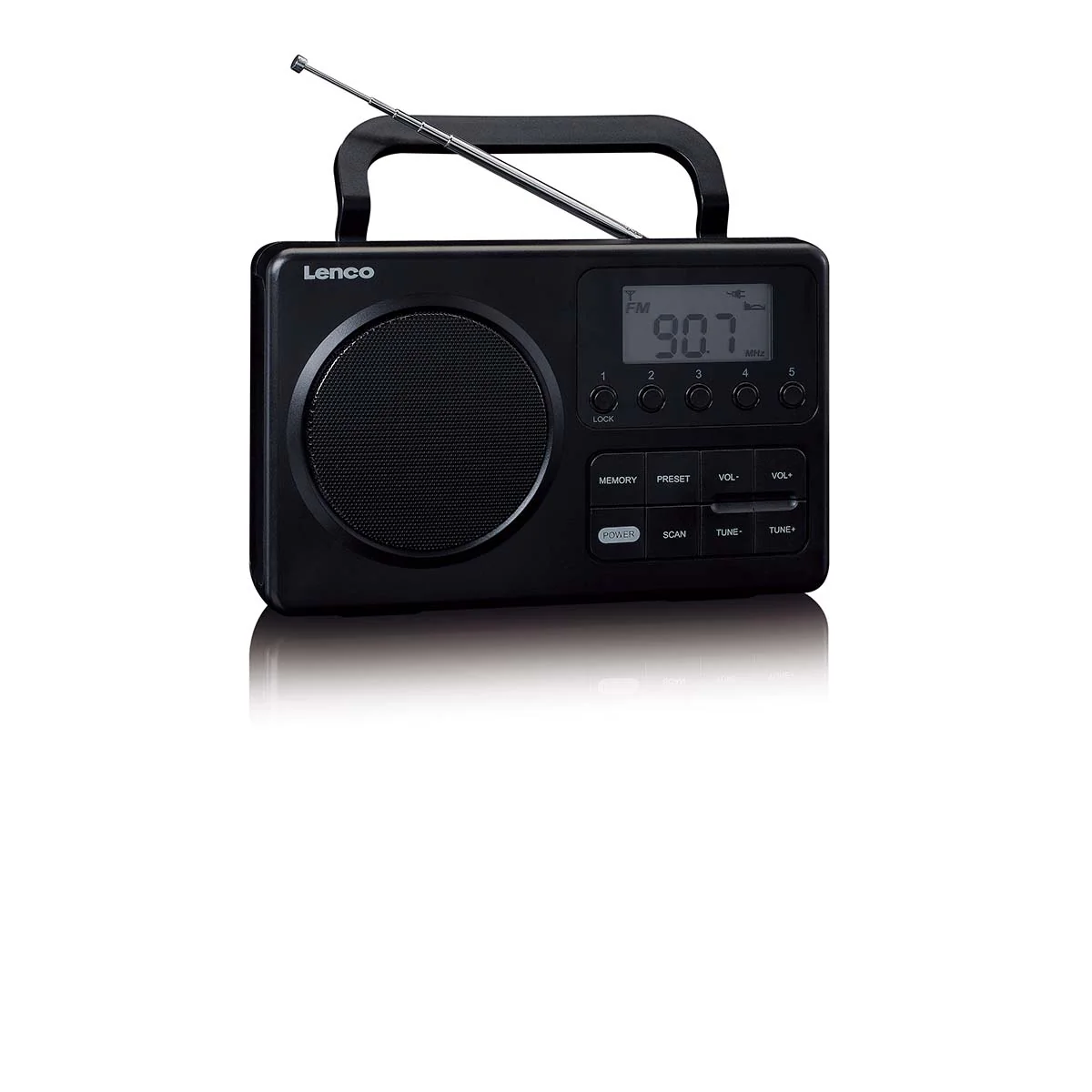 LENCO MPR-035BK - Compacte draagbare FM Radio met LCD-scherm - Zwart - Image 7