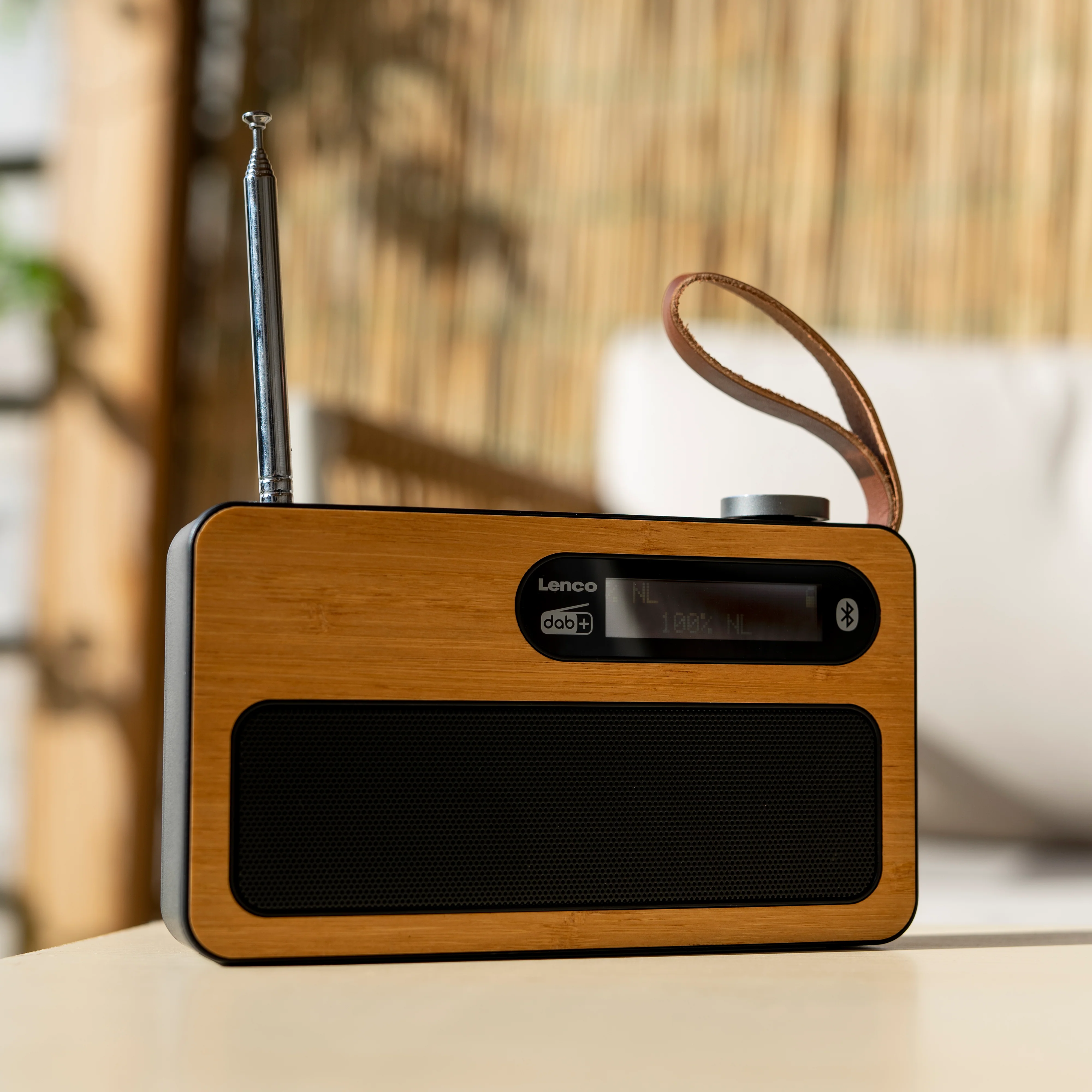 LENCO PDR-040BAMBOO BK - DAB+/FM radio Bluetooth®- Bamboo - Zwart - Image 11