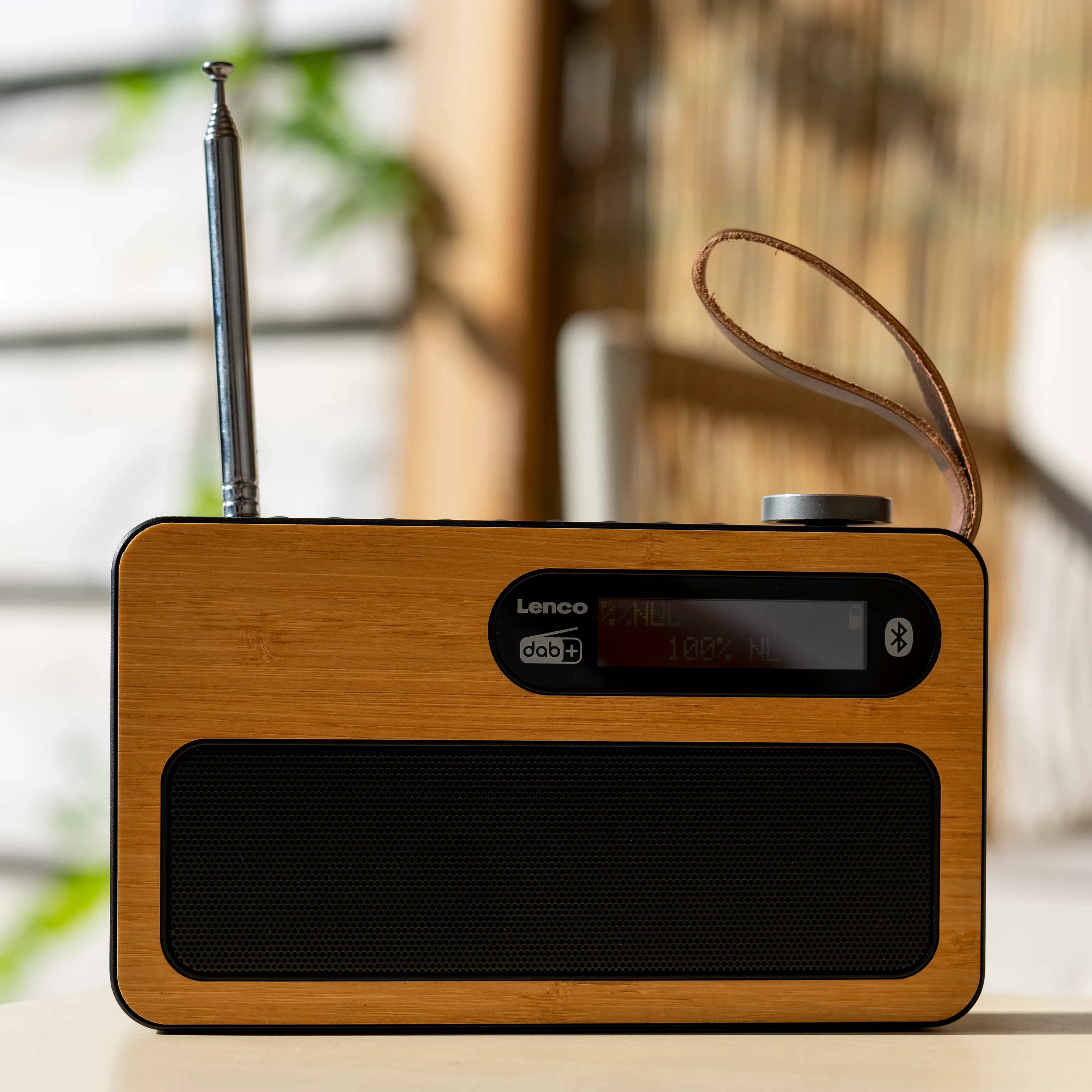 LENCO PDR-040BAMBOO BK - DAB+/FM radio Bluetooth®- Bamboo - Zwart - Image 12