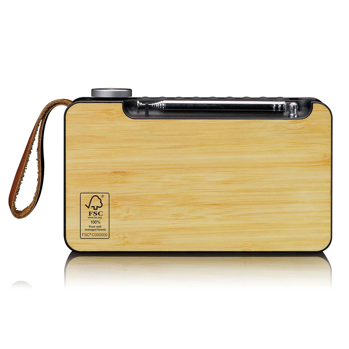 LENCO PDR-040BAMBOO BK - DAB+/FM radio Bluetooth®- Bamboo - Zwart - Image 3