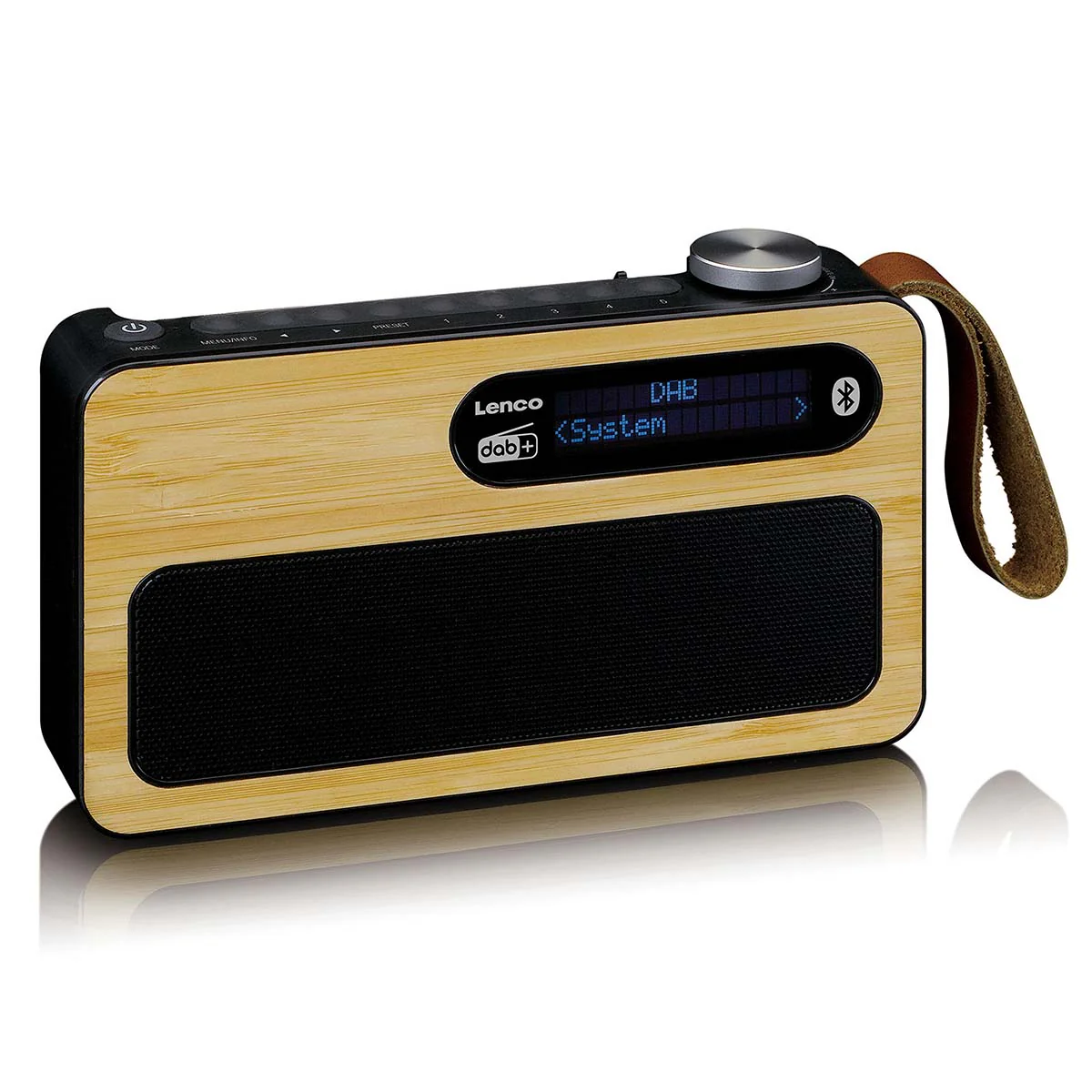 LENCO PDR-040BAMBOO BK - DAB+/FM radio Bluetooth®- Bamboo - Zwart - Image 5
