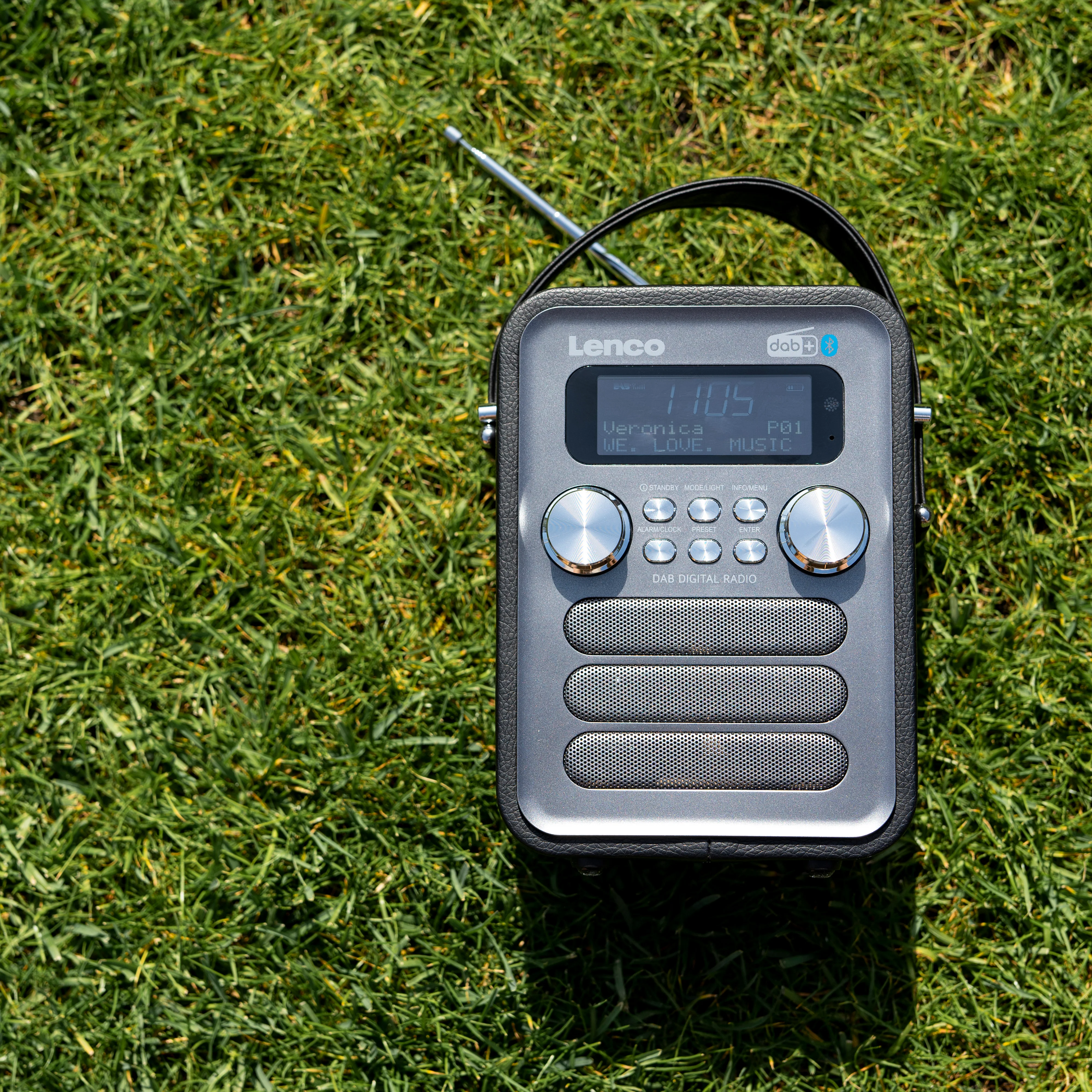 LENCO PDR-051BKSI - Draagbare DAB+ FM Radio met Bluetooth® en AUX-ingang, oplaadbare batterij - Zwart - Image 12