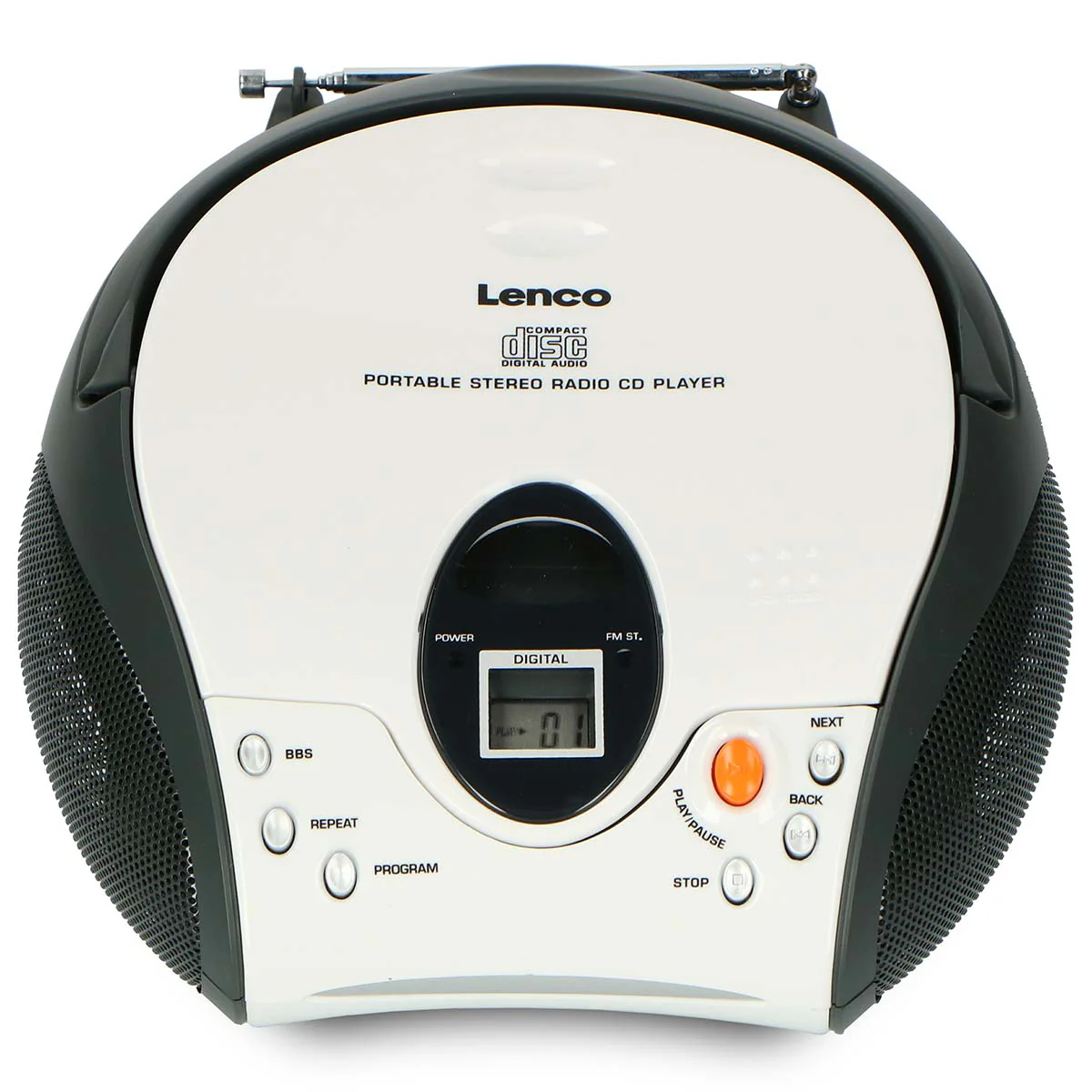 LENCO SCD-24 Black/Silver - Draagbare stereo FM radio met CD-speler - Zwart/zilver - Image 28