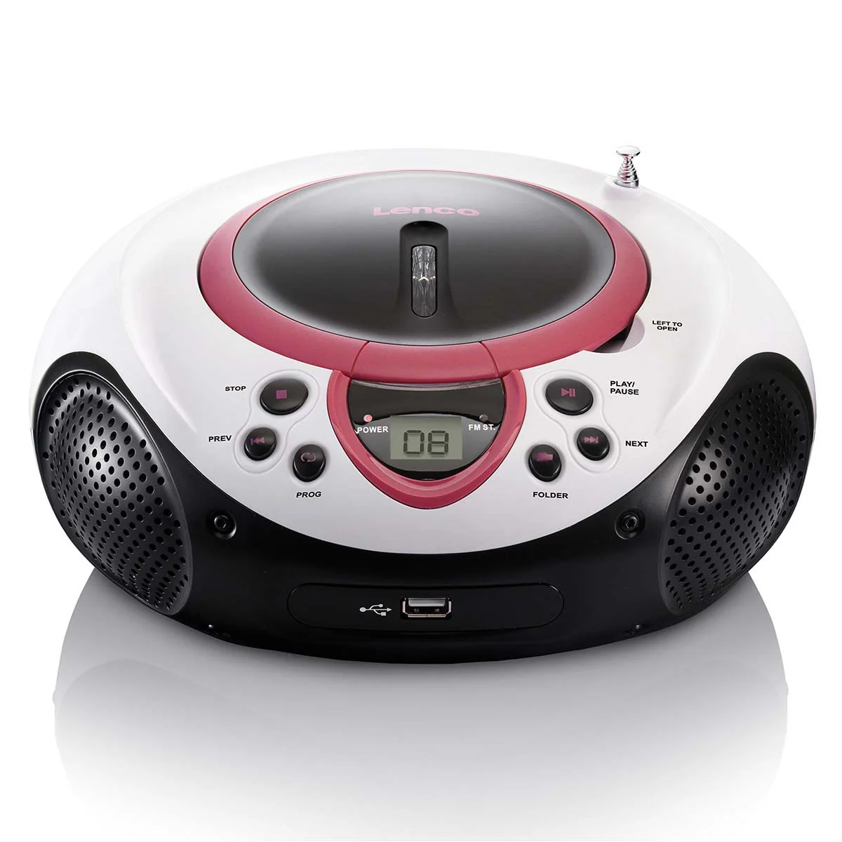 LENCO SCD-38 USB Blue - Draagbare FM Radio CD en USB speler - Blauw - Image 17