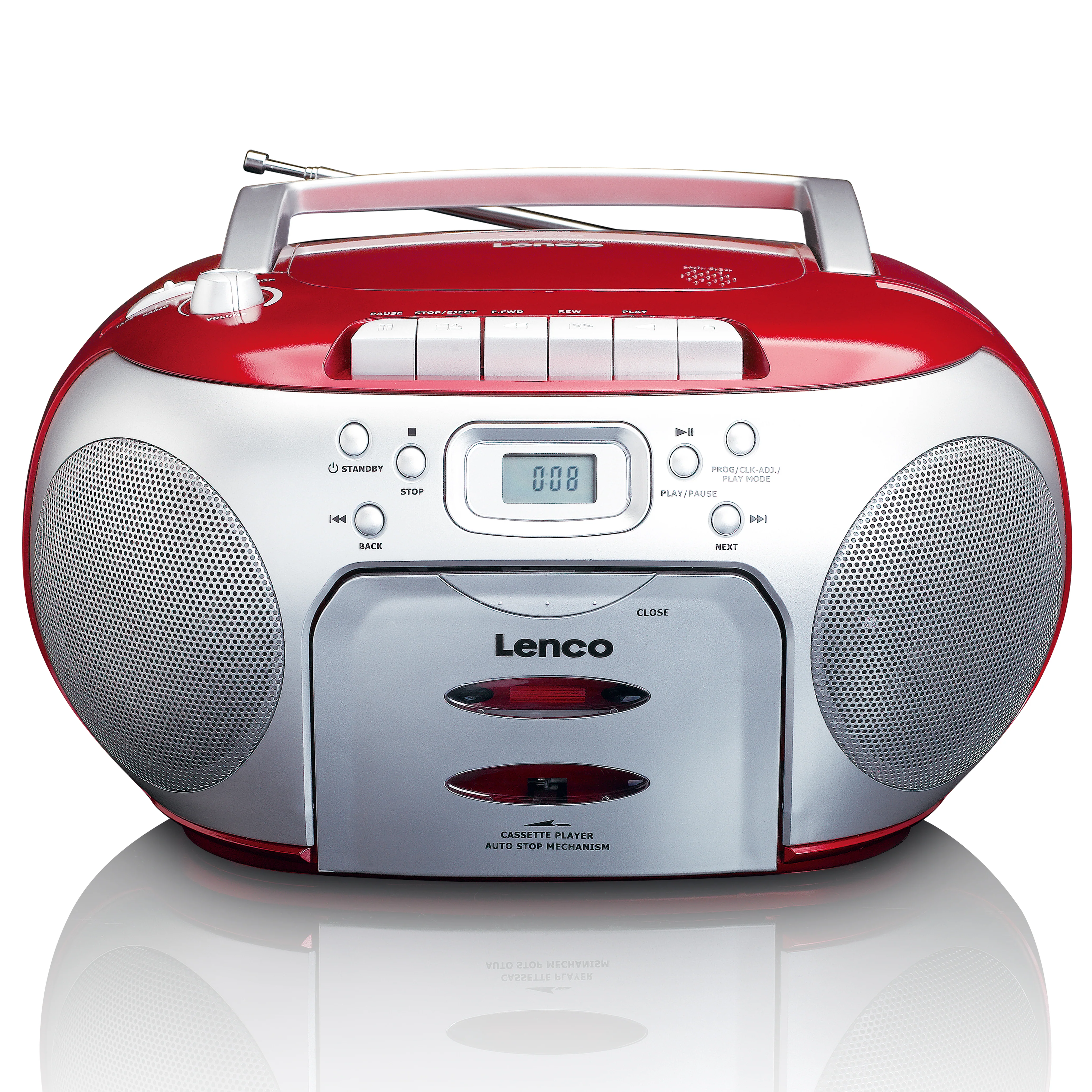 LENCO SCD-420RD - Portable FM Radio CD - Cassettespeler - Image 3