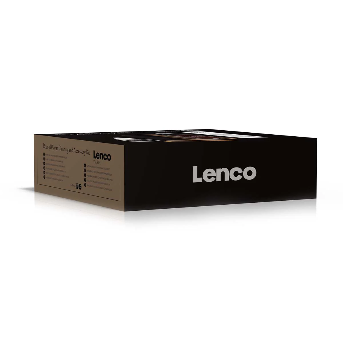 LENCO TTA-6IN1 - 6-in-1 platenspeler accessoireset en luxe LP schoonmaakset - Premium hout - Image 11